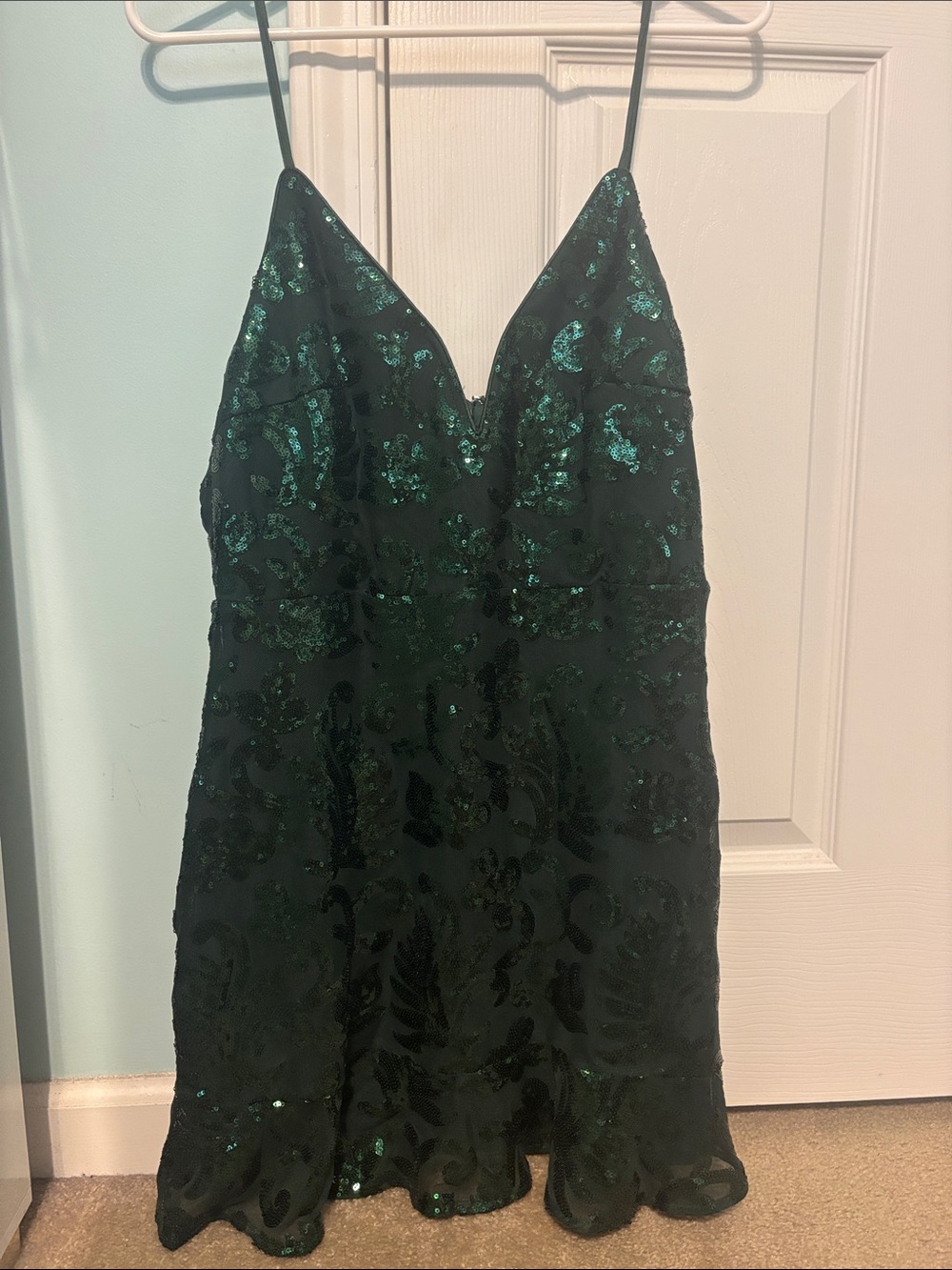 Lulus Emerald Sequin Dress